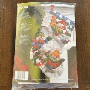 Bucilla | Felt Christmas Stocking Kit | Snowman